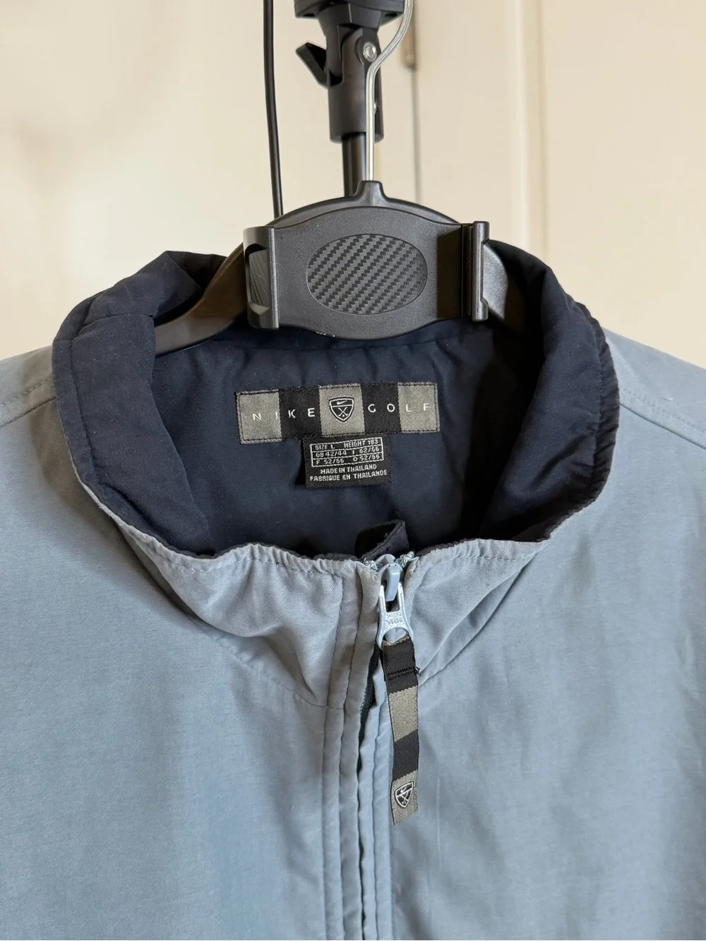 Nike Men's Light Gray Half-Zip Shirt Jacket